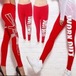 Nebbia Legíny na cvičení ROUGH GIRL červené – Zboží Dáma