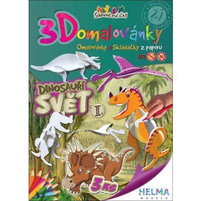 3D omalovánka A4 SET Dinosauří svět – Zbozi.Blesk.cz
