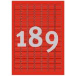 Avery Zweckform Barevné etikety 25,4x10 mm 370 ks červená – Hledejceny.cz