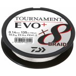 Daiwa šňůra Tournament X8 Braid Evo+ White 270m 0,10mm – Zboží Mobilmania