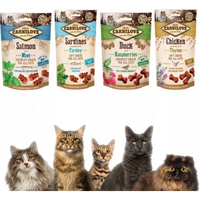 Carnilove Cat Crunchy Snack Duck & Raspberries 50 g – Zboží Mobilmania