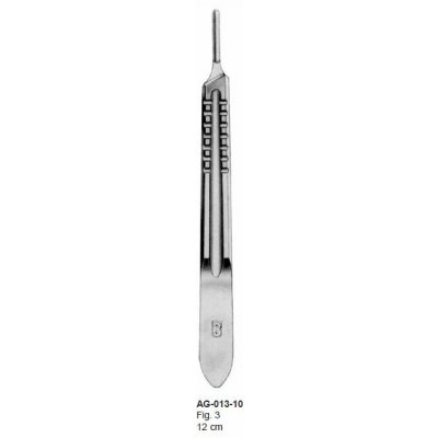 CM Instrumente Germany Držák skalpelových čepelek CM varianta: 12 cm č.3 provedení B – Hledejceny.cz