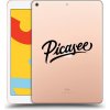 Pouzdro na tablet Picasee silikonový průhledný obal Apple iPad 10.2 2019 7. gen Picasee black