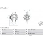 BOSCH 0 986 081 910 generátor (0986081910)