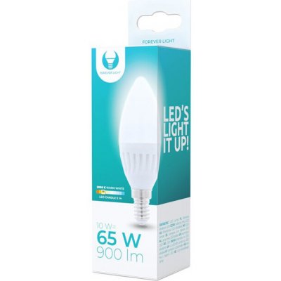 Forever Led žárovka E14 10W 3000K svíčka ceramic – Hledejceny.cz