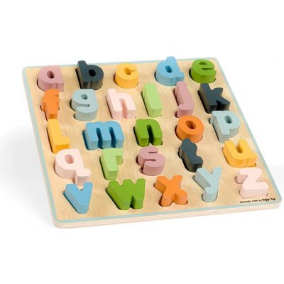 Bigjigs Toys Dřevěné puzzle malá písmena - abc – Zboží Mobilmania