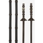 LeMieux Měkké gumové otěže se zarážkami Soft Rubber Havana/Brass Drezurní – Hledejceny.cz