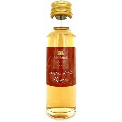 A.H. Riise XO Ambre d´Or 42% 0,02 l (holá láhev)