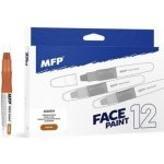 Barva na obličej Hnědá – Zboží Mobilmania