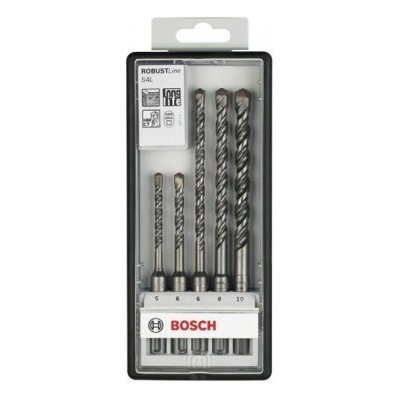 BOSCH 5dílná sada vrtáků do kladiv Robust Line SDS-plus-5 - O 5,6 x 115mm, 6,8,10 x 165mm