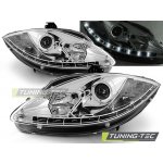 Tuning-Tec Přední čirá LED světla Seat Leon II (2005 - 2009) - chromované – Hledejceny.cz