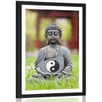 Plakát s paspartou filozofie buddhismu - 30x45 black – Zbozi.Blesk.cz