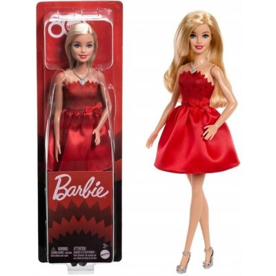 Barbie Mattel 80. výročí rubínovo-červená blondýnka módní toaleta – Zboží Dáma