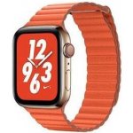 Coteetci kožený magnetický řemínek Loop Band pro Apple Watch 42 / 44mm oranžový WH5206-OR – Hledejceny.cz