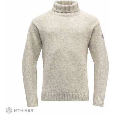 Devold Nansen Wool High Neck unisex svetr grey melange – Zboží Mobilmania