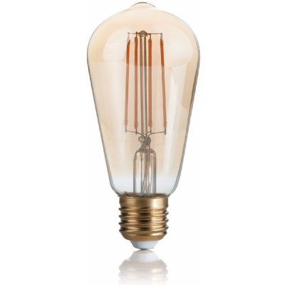 LAMPADINA VINTAGE LED filamentová žárovka E27 4W 330lm 2200K stmívatelná, jantarová – Hledejceny.cz