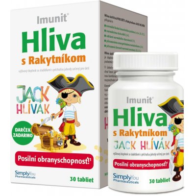Jack Hlívák Imunit Hlíva ústřičná pro děti s rakytníkem 30 tablet – Hledejceny.cz