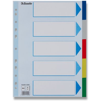 Esselte - polypropylenový rozlišovač - 5 listů – Hledejceny.cz
