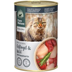 Pure Nature Cat Senior Drůbeží a Zvěřina s rozmarýnem 400 g