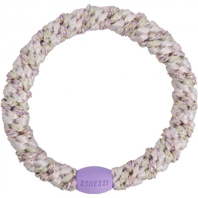 KKNEKKI Gumička do vlasů Kknekki Mix Lavender Ballet Pink Glitter, fialová barva, textil – Hledejceny.cz