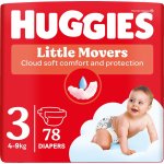 Huggies Little Movers 3 4-9 kg 78 ks – Zboží Dáma