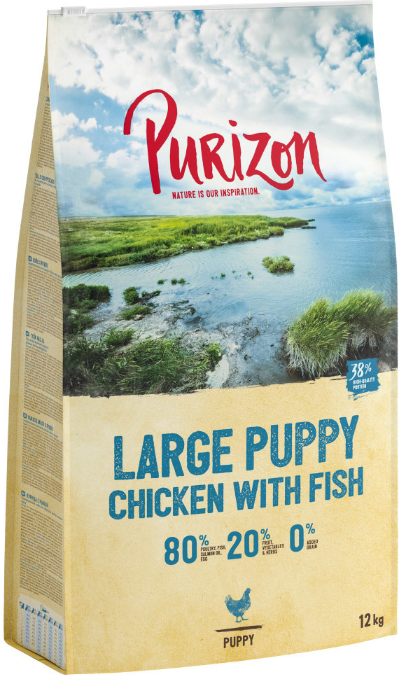 Purizon Large Puppy kuře & ryba bez obilovin 2 x 12 kg