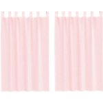 Světle růžové voálové závěsy 140 x 175 cm, 100% polyester, 2 ks – Hledejceny.cz