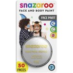 Snazaroo barva na obličej metalická 18 ml stříbrná – Hledejceny.cz