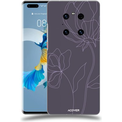 Pouzdro ACOVER Huawei Mate 40 Pro s motivem Line Flower II – Zboží Mobilmania