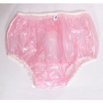 PVC kalhotky L Růžové s cvoky