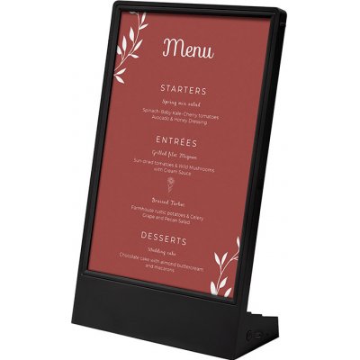 Jansen Display L stojánek LED A5 Černý, 155 x 245 mm – Zboží Mobilmania