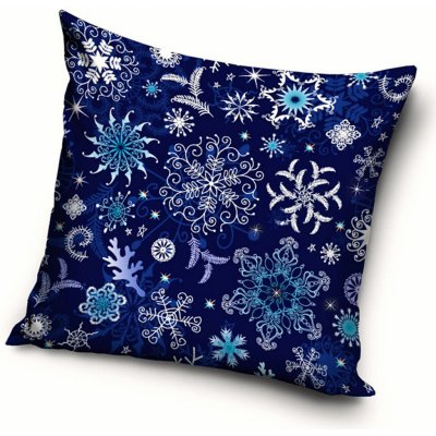 TipTrade vánoční povlak Ledové vločky 40 x 40 cm – Sleviste.cz