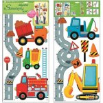 Anděl Přerov Samolepky na zeď dětský metr silnice s auty 70x33cm AP10098 – Zboží Dáma