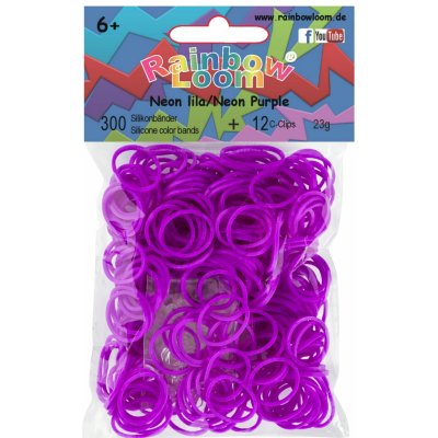 RAINBOW LOOM Original gumičky 300 kusov neónové lila – Zboží Dáma
