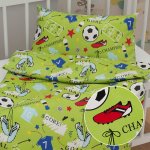 Biante dětské povlečení Sandra SA 645 Fotbal to je hra na zeleném 90 x 130 cm 40 x 60 cm – Zboží Dáma