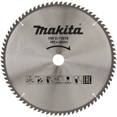 Makita D-73019 Pilový kotouč na hliník a lamino 305 x 30 mm 80 zubů TCT – Zbozi.Blesk.cz