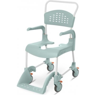 Etac CLEAN Toaletní a sprchové křeslo výšk. sedu 55 cm, zelené – Sleviste.cz