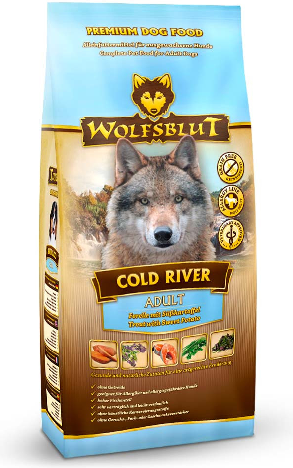 Wolfsblut Cold River Adult 12,5 kg pstruh s batáty