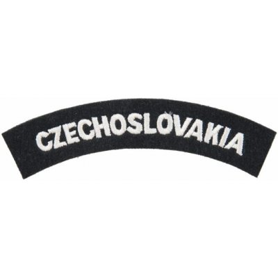 Nášivka: CZECHOSLOVAKIA černá | bílá – Zbozi.Blesk.cz