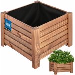 Bestent Dřevěný květináč Hnědý 38x38x25 cm – HobbyKompas.cz
