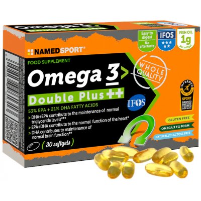 Namedsport Omega 3 DOUBLE PLUS ++ 30 softgel kapslí – Hledejceny.cz