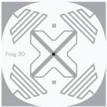 UHF RFID nálepka Frog 3D Monza 4I, 43x43mm, průsvitná – Zboží Živě