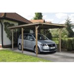 Weka Dřevěný přístřešek na auto 3 x 5 m 606 – Sleviste.cz