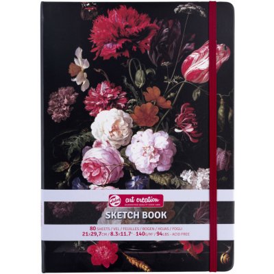Talens Art Creation Sketchbook v pevné vazbě Flowers 21 x 29,7 – Zboží Dáma