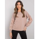 Rue Paris dámská halenka Isla tmavě béžová – Zboží Dáma