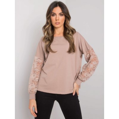 Rue Paris dámská halenka Isla tmavě béžová – Zboží Dáma