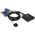 Aten CS-22U Datový přepínač 2-port KVM USB mini, 1m kabely, DO – Zboží Mobilmania