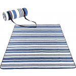 Carla Plážová deka Nilu modro-bílá 150 cm x 200 cm