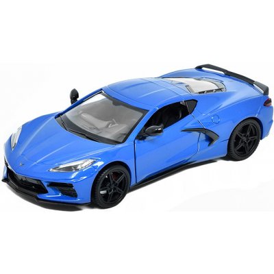 MOTORMAX Chevrolet Corvette C8 Stingray 2020 modrá 1:24