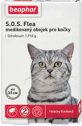 Beaphar SOS antiparazitní obojek pro kočky 35 cm od 191 Kč - Heureka.cz